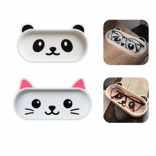 Bandeja Porta Óculos Gato E Panda Organizador Decorativo