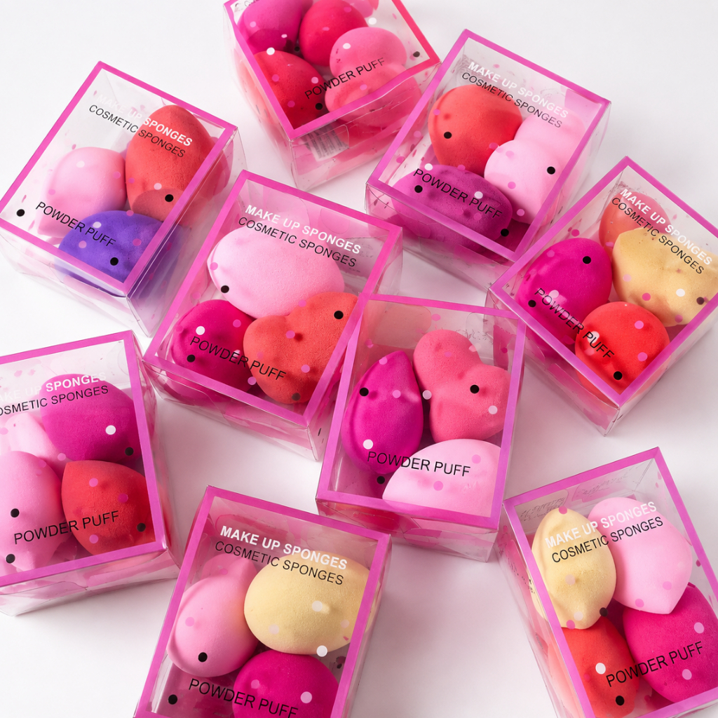 Kit de 36 Esponjas de Gota para Maquiagem e Skincare