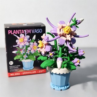 Flores em Mini Vasos Decorativos de Blocos – Vários Modelos para Escolher