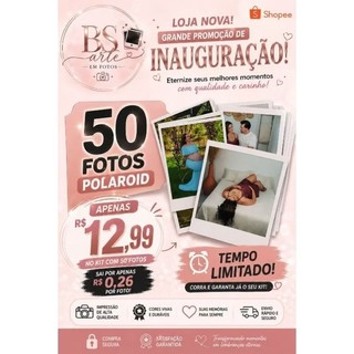 POLARÓID kit com 50 fotos PROMOÇÃO DE INAUGURAÇÃO fotos Polaróid