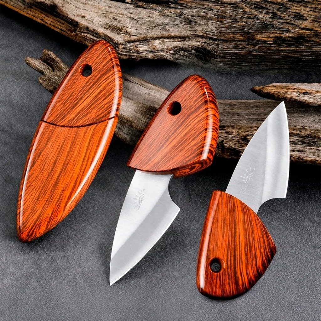 Mini Faca De Frutas Portátil Com Bainha Para Piquenique Pesca Camping Outdoor e Coleção