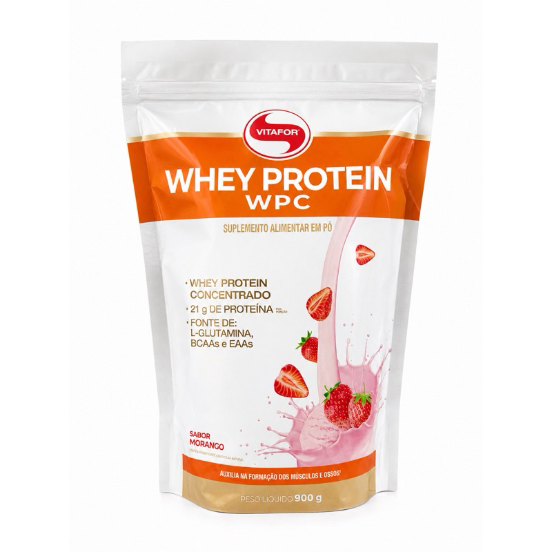 WHEY PROTEIN WPC POUCH 900G - VITAFOR.