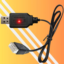 Carregador USB para Bateria 3.7V 7.4V 500mA 800mA Conector MX 2.0 PH 2.0 XH 2 3 4 Pinos