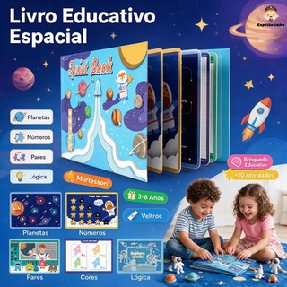 Livro de atividades interativo Montessori Quiet Book