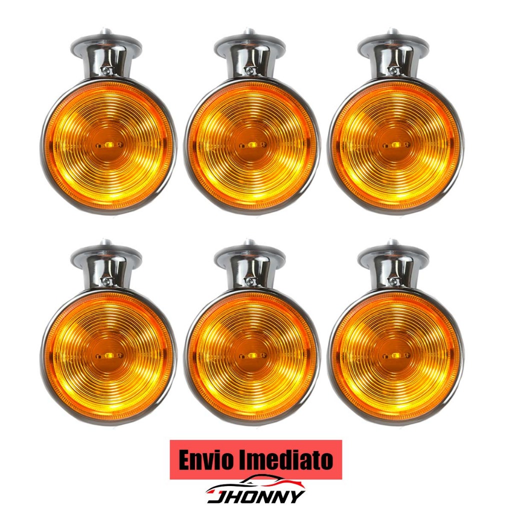 Kit 4/5/ 6  Lanternas Foguinhos Maria Cristal/Verde/Amarela/Vermelha/Azul  Aço Cromado LED 18W