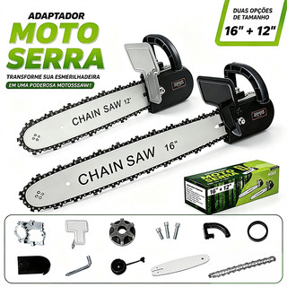 Adaptador Motosserra Para Esmerilhadeira - 12 e 16 pol,Ferramentas Corte de madeira M10