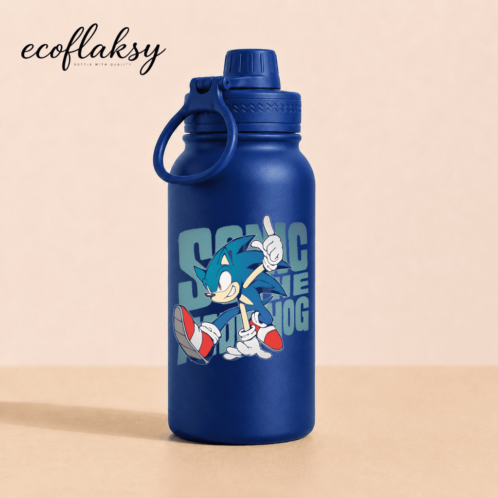 Garrafa Térmica de Aço Inoxidável Sonic Turma de Sonic Jogo Com Alça Portátil Esportiva 600ml 800ml
