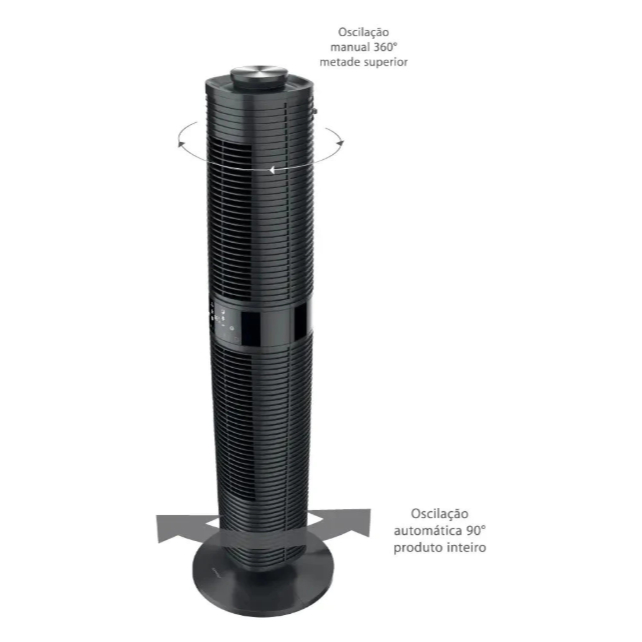 Ventilador De Torre Spirit 360° Oscilante Grande 100cm 127v