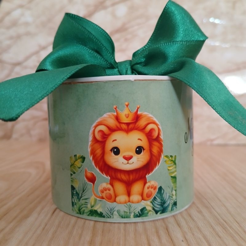 Tubolata Personalizada Leãozinho | Lembrancinha Maternidade | Festa Aniversário | Cha bebê