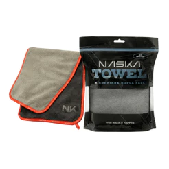 Toalha Dupla Face Microfibra Premium NASKA 400GSM 50x90cm Alta Absorção Secagem Automotiva Carro