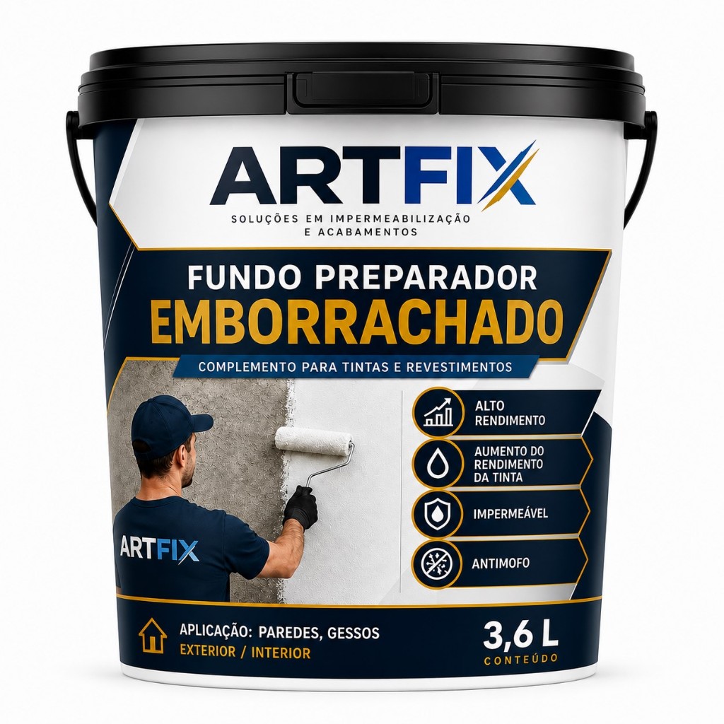 QUEIMA DE ESTOQUE Fundo Preparador de Parede 3,6L ARTFIX - Fortifica Paredes Soltas - Envio Imediato