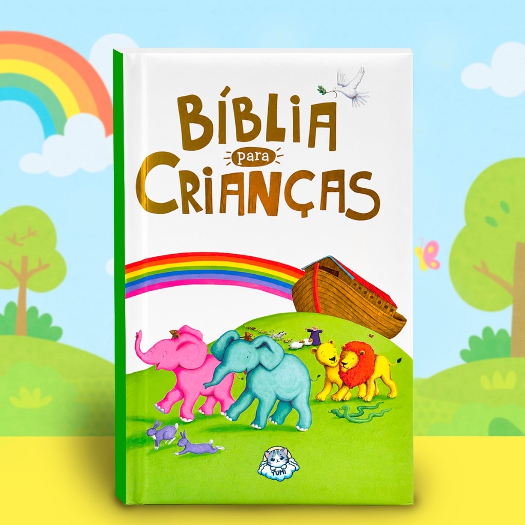 Livro Infantil Bíblia para Crianças Capa Almofadada | Histórias da Bíblia Ilustrada