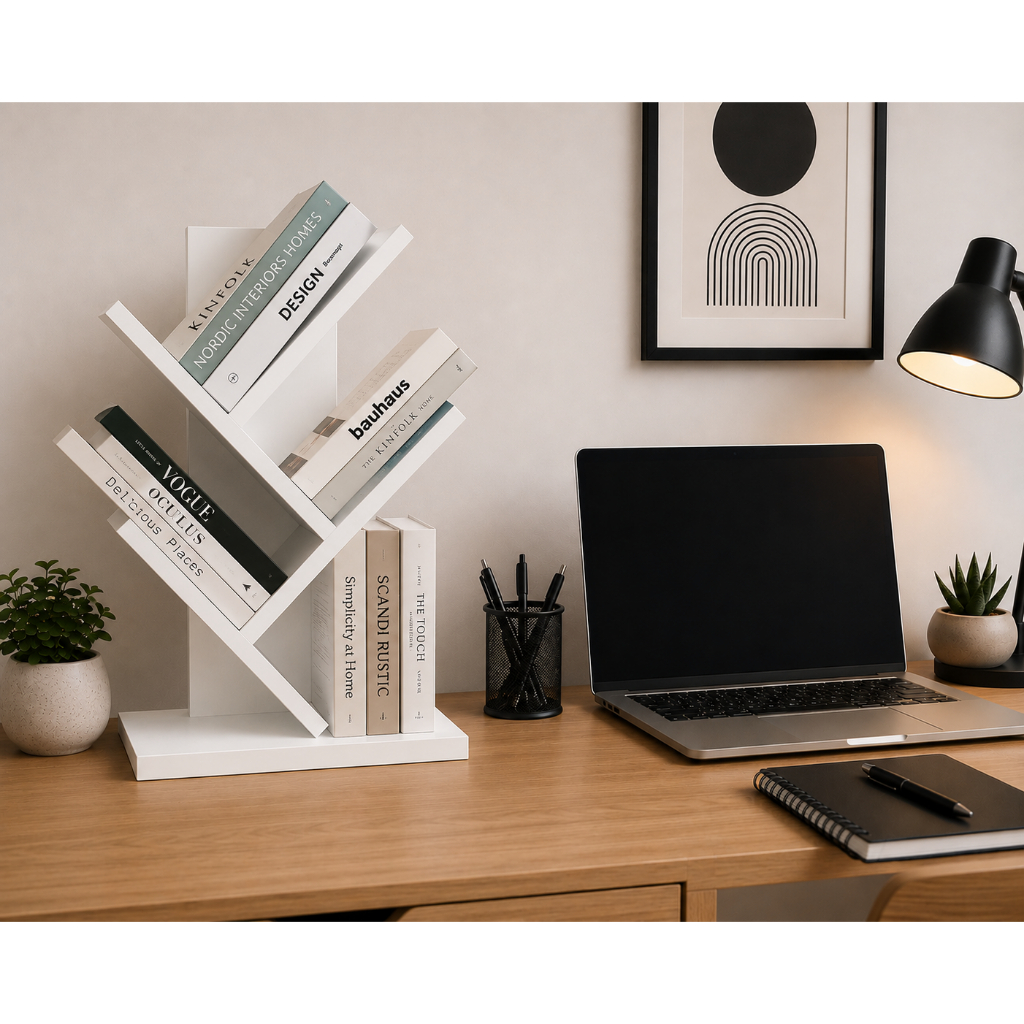 Livreiro de Mesa mini estante para livros porta livros leitura fácil (18)