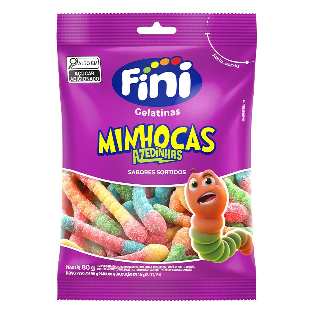 Fini Minhocas Cítricas 80g
