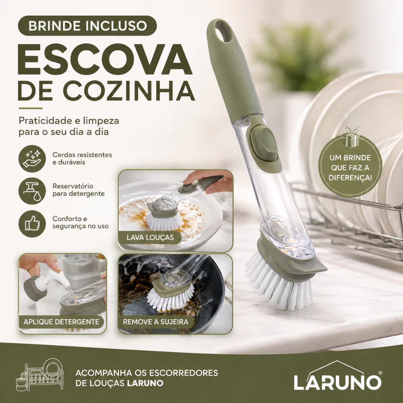 Escorredor de Louças Suspenso sobre Pia Kitchen Rack Inox — foto 8