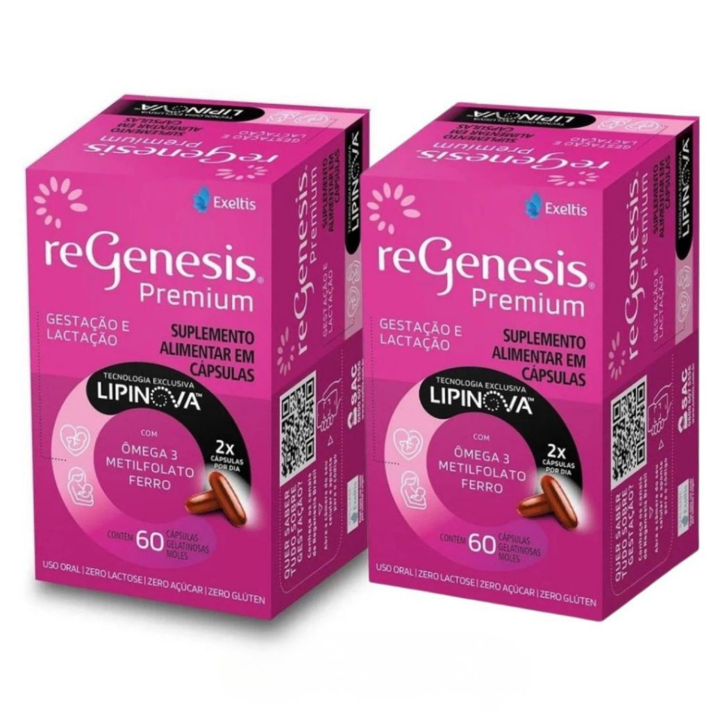 ReGenesis Premium Kit 2 Caixas De 60 Cápsulas Cada