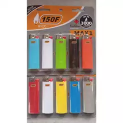 Kit de 10 Isqueiros Simples Coloridos Sem Gas Ideal Para Comércio, Bares e Restaurante(faisca