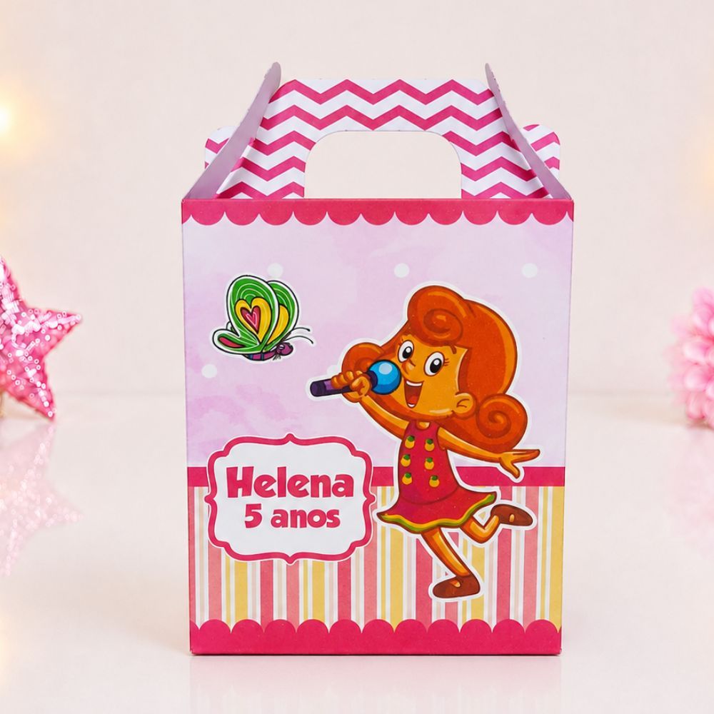 Caixa Maleta 3 Palavrinhas Menina Personalizada / Lembrancinha Festa Infantil / Aniversário