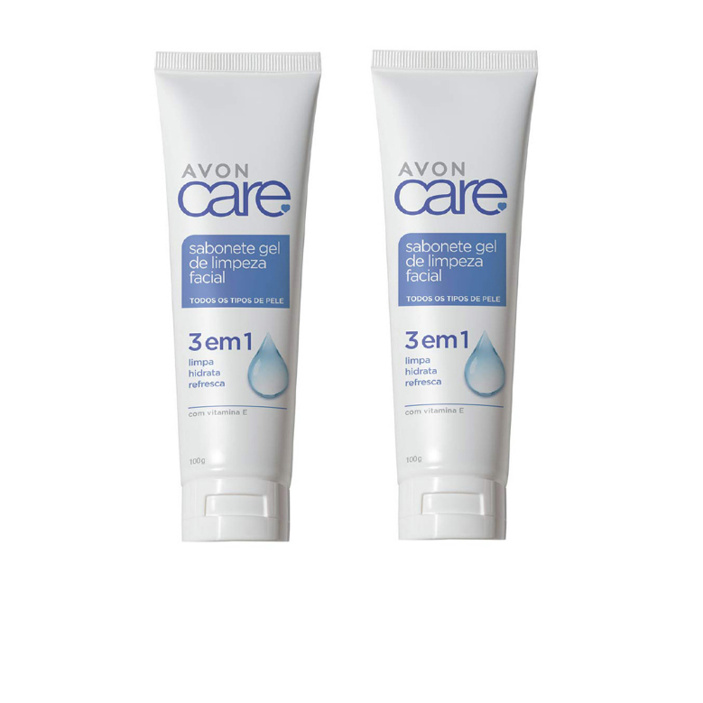Gel de Limpeza Facial Avon Care Kit com 2
