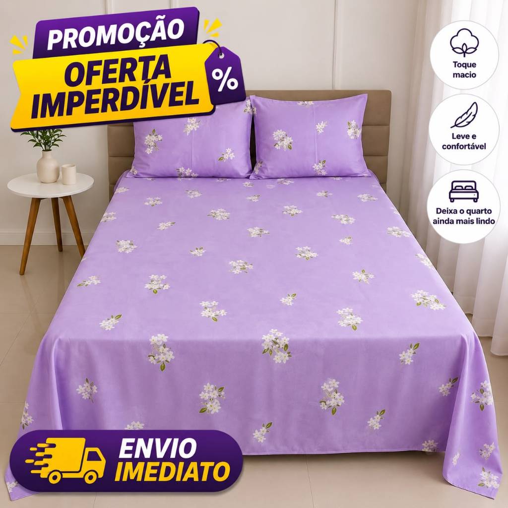 Lençol percal casal cama box queen 150 fios