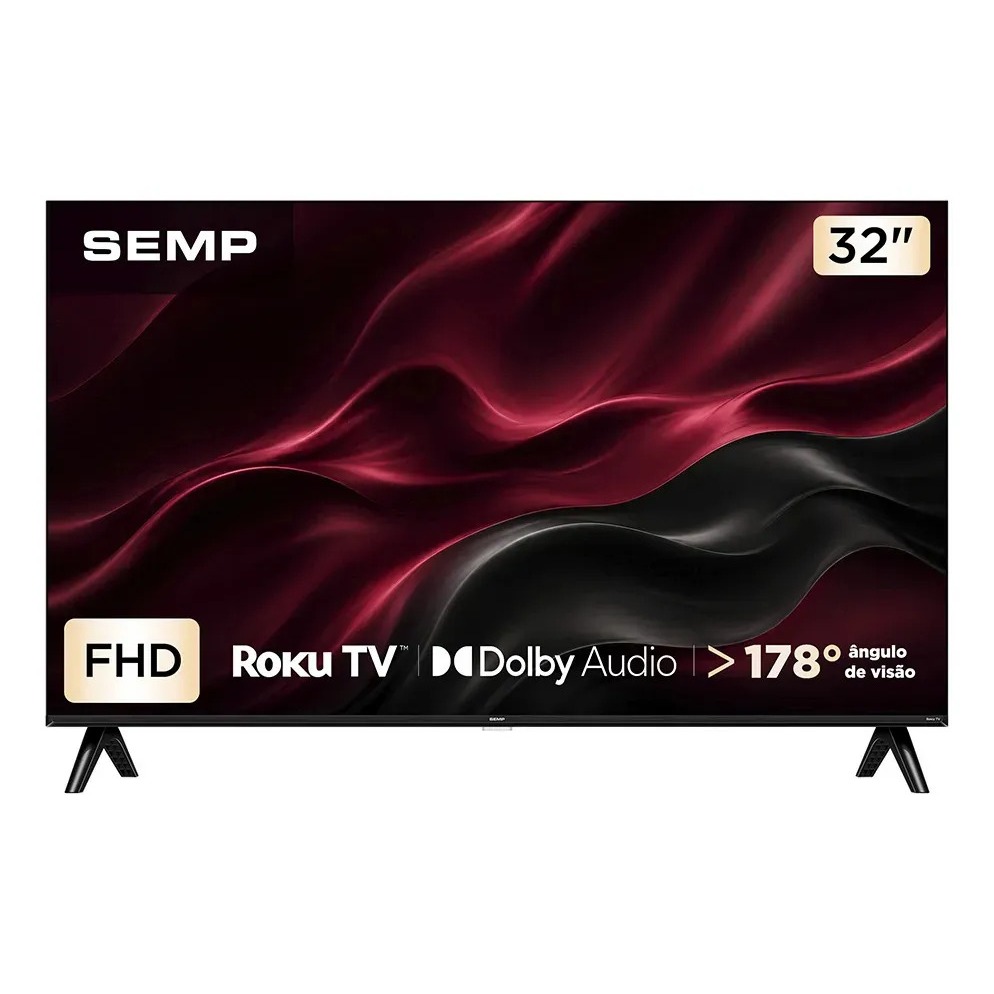 Smart TV 32 Polegadas Semp 32S42R Full HD LED Roku