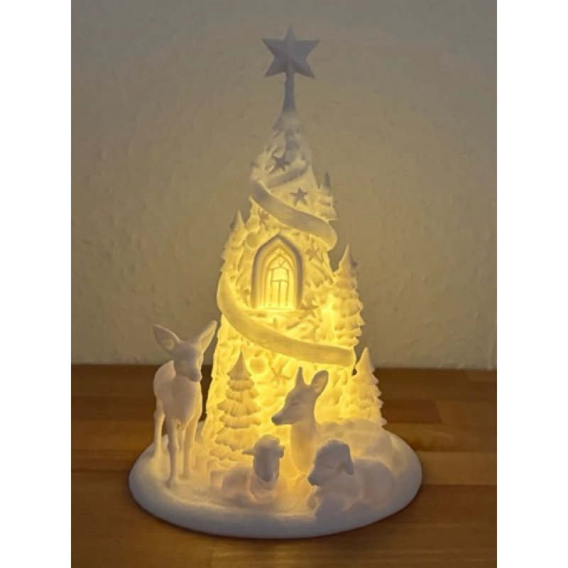 Luminária Natalina Decorativa, Árvore de Natal, Luz LED, Enfeite Natalino, Presente