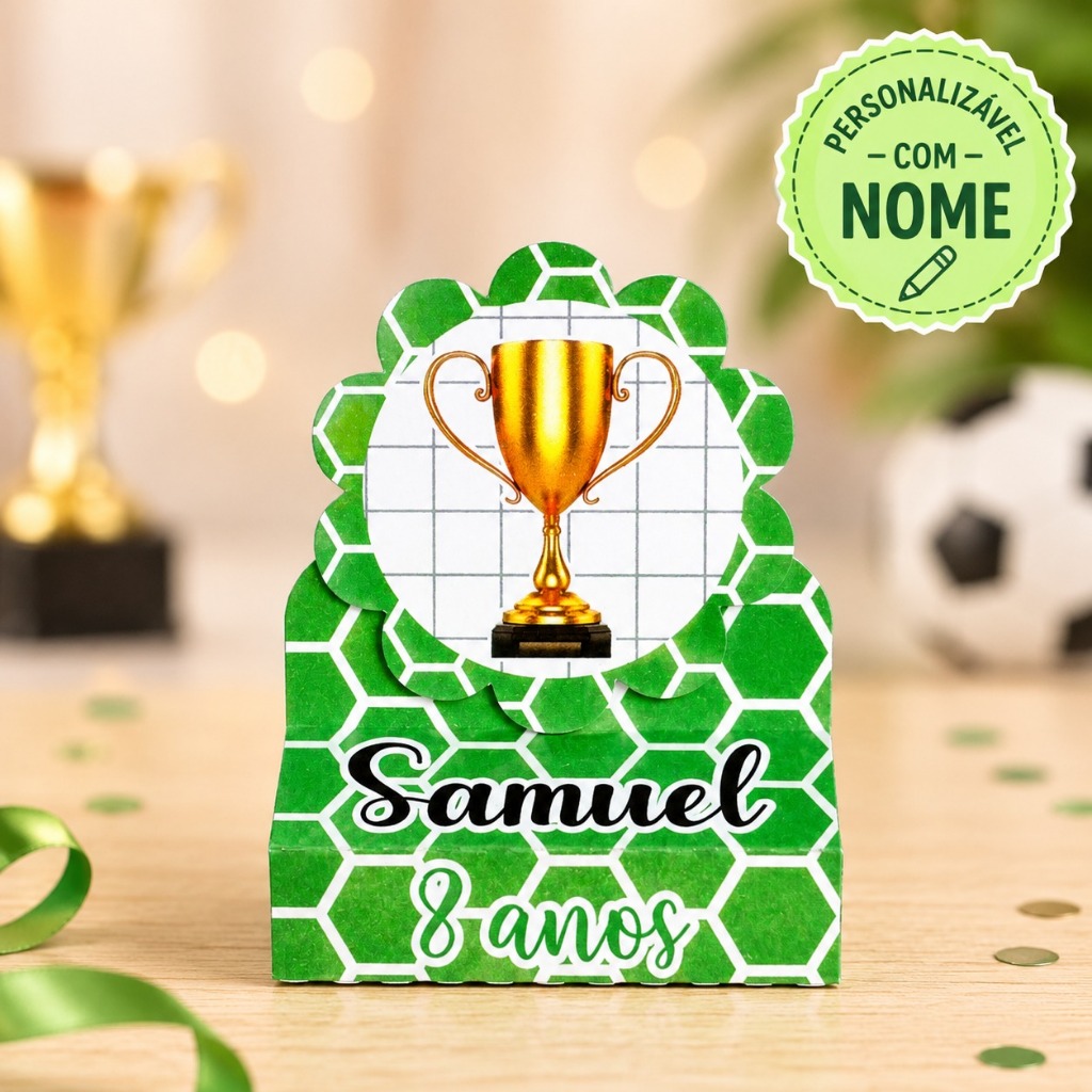 Kit Porta Bis Duplo Futebol Qualquer Tema Lembrancinha Decoração Festa Infantil Personalizados Aniversario