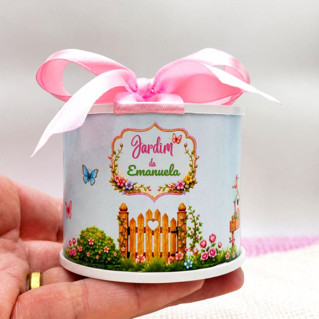 Tubolata lembrancinha personalizada 5x6 - Lembrancinhas JARDIM ENCANTADO | Maternidade | Aniversário