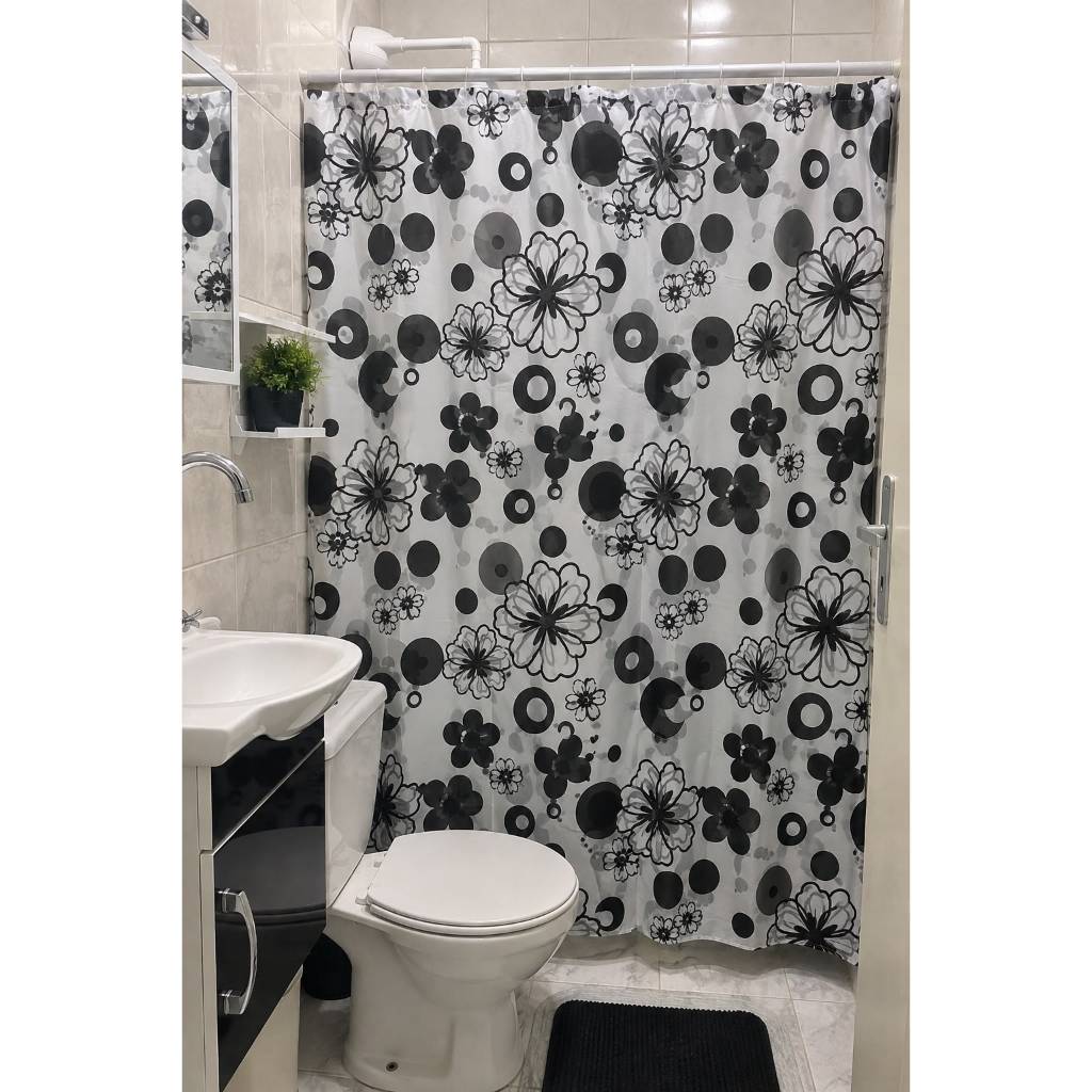 Cortina Box Banheiro Plástica Impermeável – Cortina para Box Decorativa