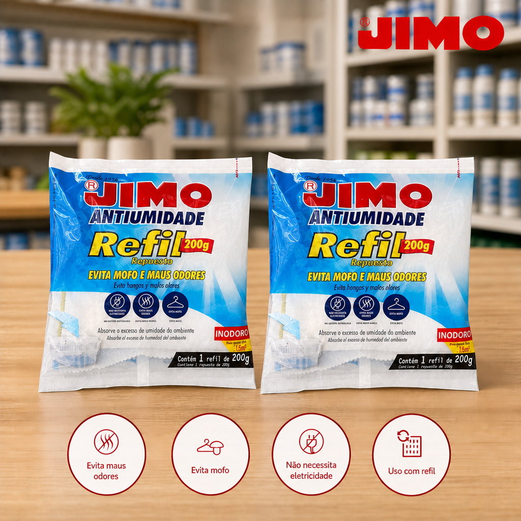 JIMO Antiumidade 2un - Desumidificador Silica Gel Anti Mofo Reutilizável Armário Roupas Banheiro Sapateira