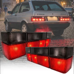 Par Lanterna Traseira Fume Gol 1987 1989 1991 1993 1994 Volkswagen Gol Quadrado