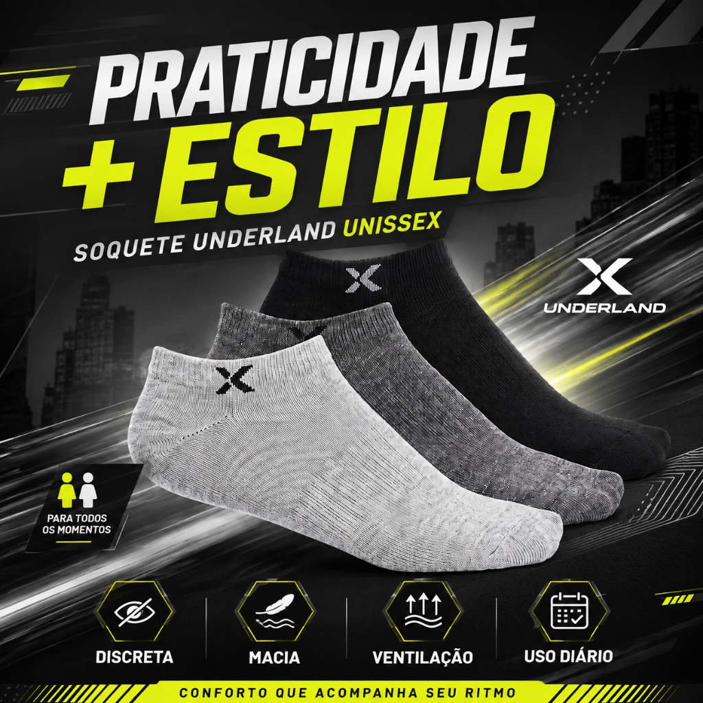 KIT até 24 Pares Meias Soquete Unissex Anti Chulé Algodão Original · foto 2