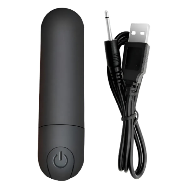 Vibrador Feminino Bullet RECARREGÁVEL 10 Modos de Vibração Aveludado Toque Macio
