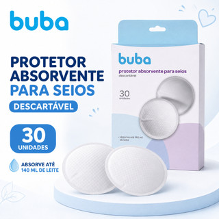 Protetor Absorvente para Seios Buba Descartável – 30 Unidades