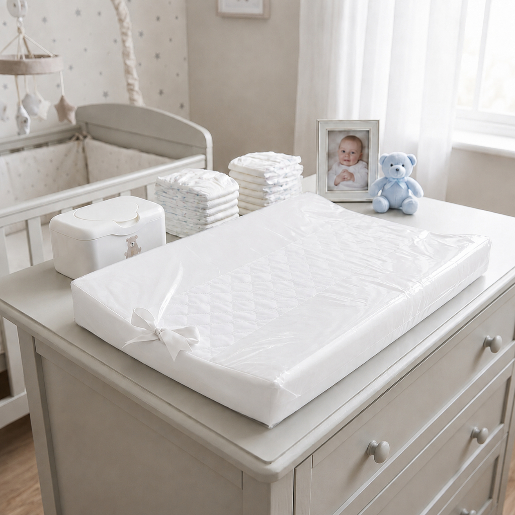 Trocador de Comoda Impermeável Americano Anatômico Fraldas Para Bebe Com Zíper