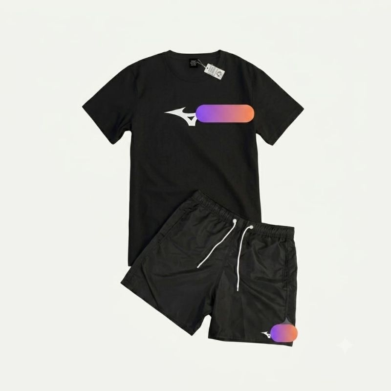 Kit Camiseta  short & Conjunto Estilo | Camiseta 100% Algodão Premium + Shorts Tactel com Elastano