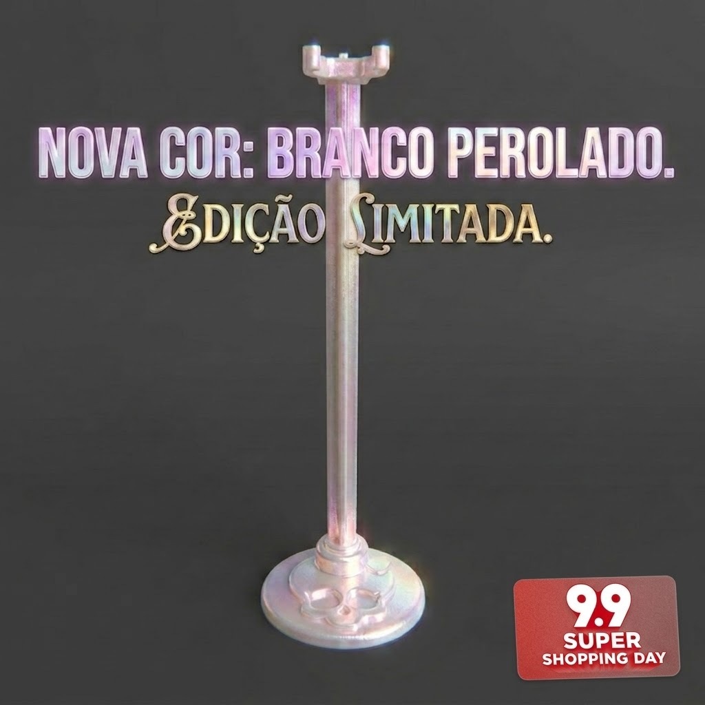 Suporte Stand para Boneca Monster High - Base Caveira - Expositor Colecionador 3D