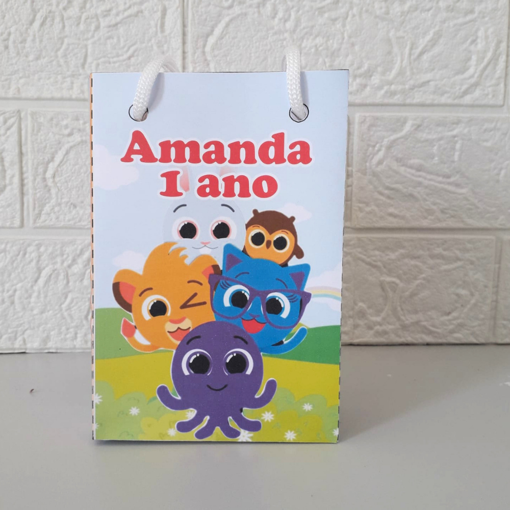 Sacolinha Bolofofos Menina Personalizada| Lembrancinhas|Aniversário|mesversário|