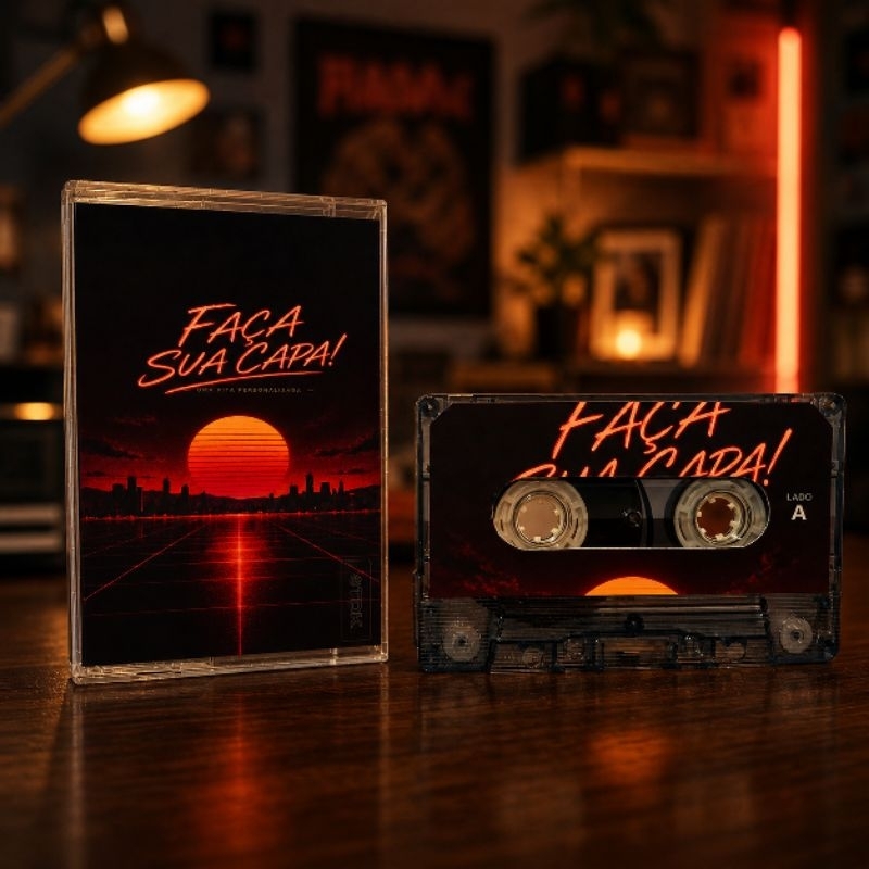Fita cassete k7 mixtape personalizada Faça sua mixtape!!!