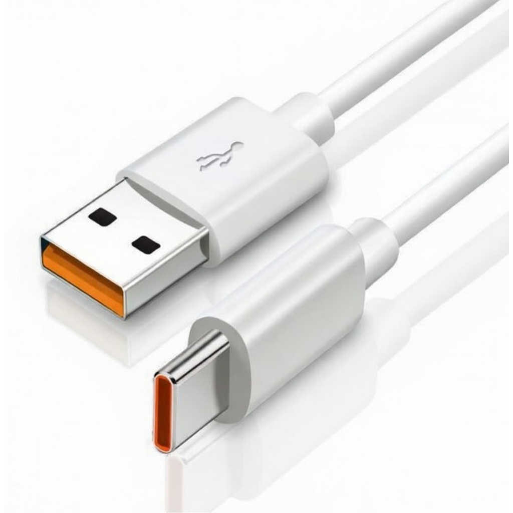 Kit 3 Cabos USB Tipo C 6A 66W Rapido USB A para USB C Xiaomi Redmi Motorola Huawei Android