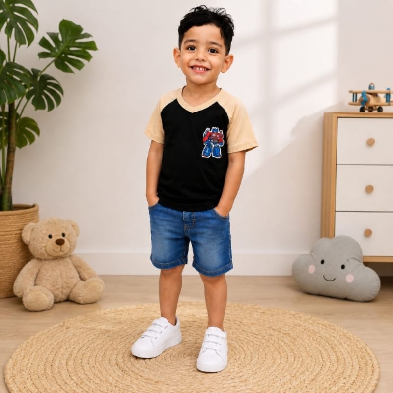 kit 3 Camiseta Menino Masculino Infantil verão manga curta Cores e Estampas Sortidas Tamanho 2 ao 8