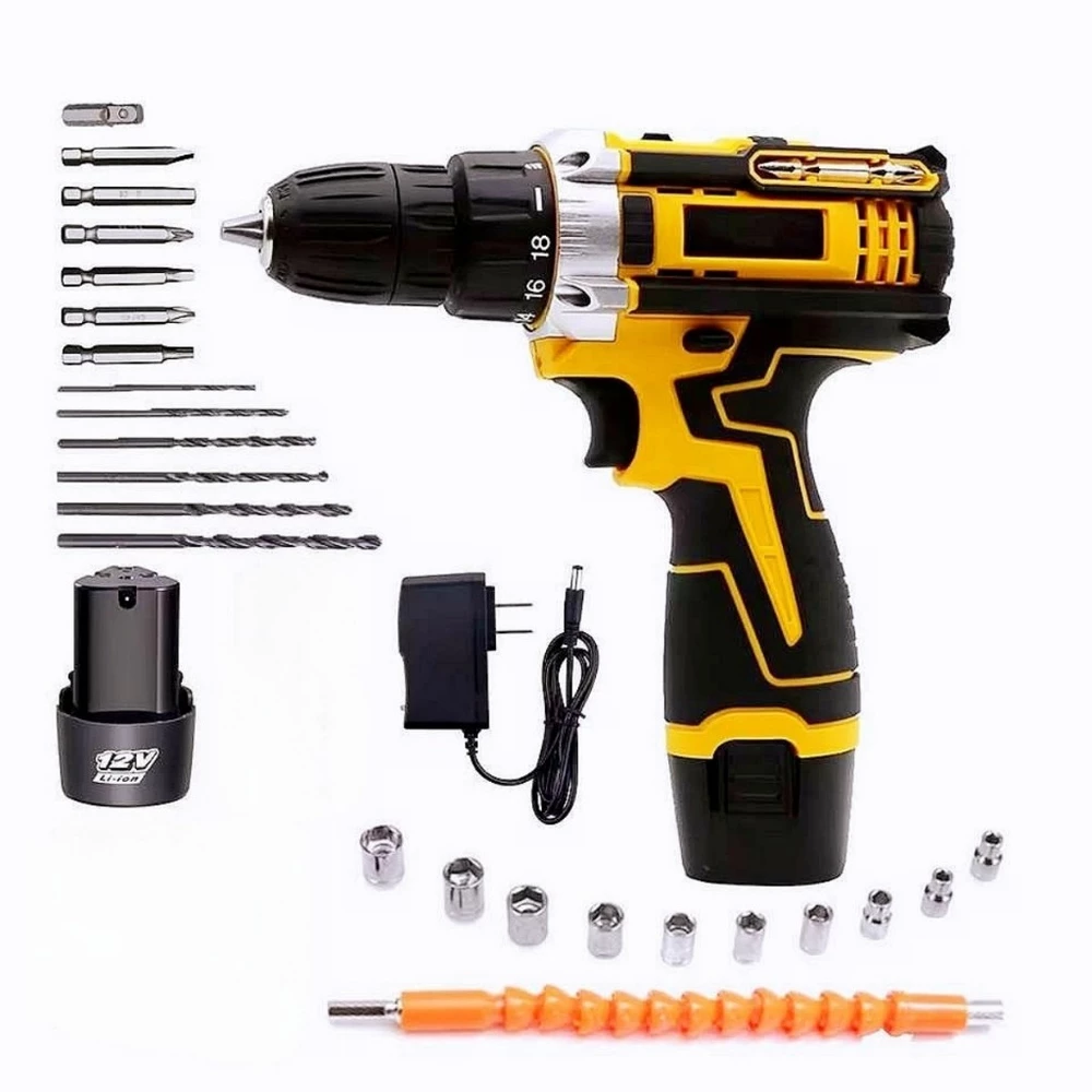 Parafusadeira E Furadeira A Bateria 12V Com 1 Bateria De Litio E Carregador Bivolt Para Uso Domestico Oferta