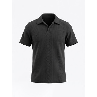 No.25 Camisa Polo Masculina Texturizada em Nylon com Elastano – Confortável, Leve e Moderna