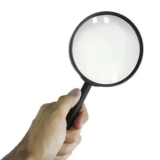 LUPA 75mm Para Leitura Aumento Lente De Vidro Lupa De Mão - 75520
