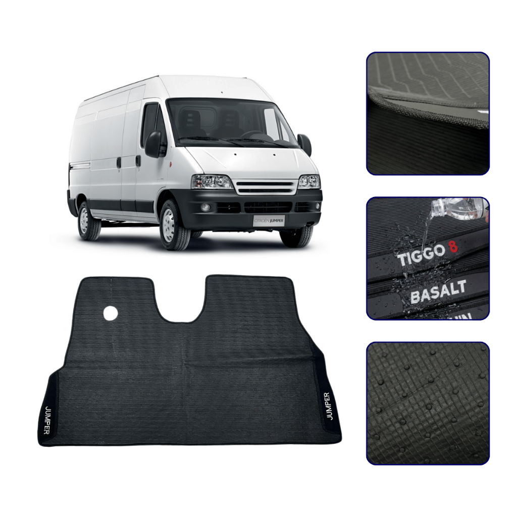 Tapete Inteiriço Emborrachado Para Jumper 1997 A 2017 Carpete Premium