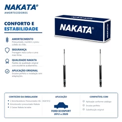 PAR Amortecedor Traseiro Ford EcoSport 2012 a 2020 Nakata HG41012