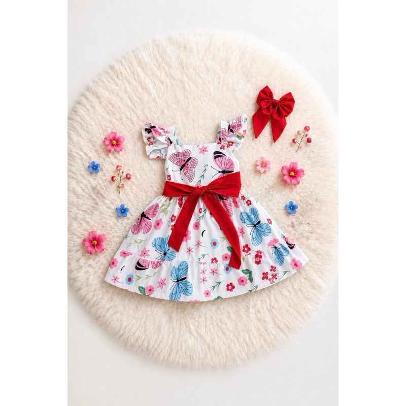 Vestido de Festa Bebê | 06 Meses, 1 Ano, 2 Anos