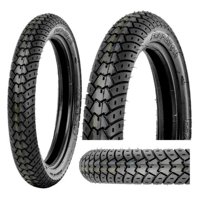 Pneu Moto 90/90-18 Maggion Predator Traseiro Uso Com Câmara Cg Fan Titan Start Cbx Ybr Factor Fazer 125 150 Yes