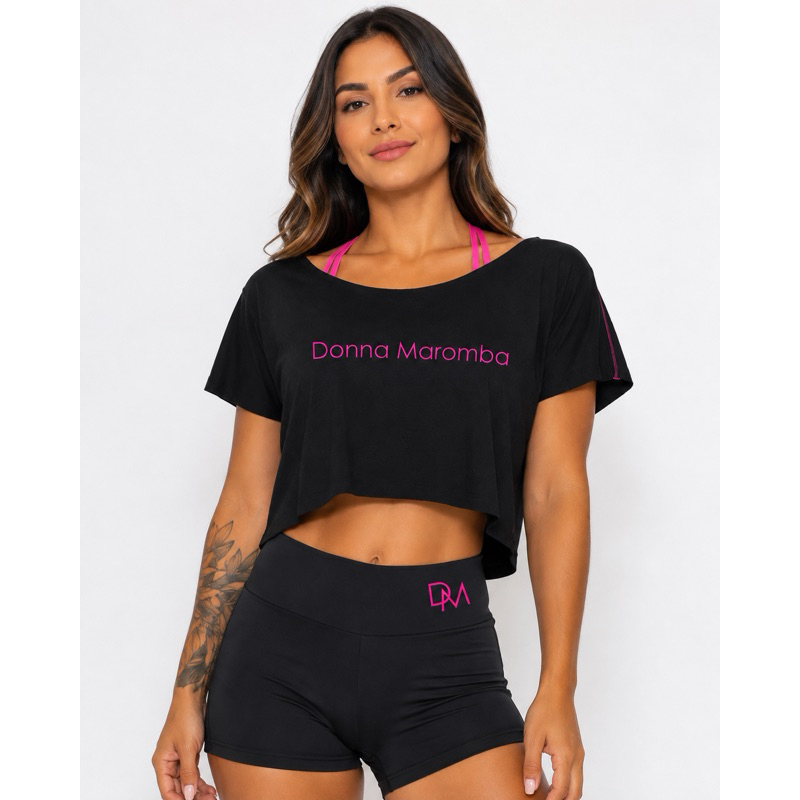 Blusa para Academia Fitness Camiseta Cropped Feminino para Malhar Musculação Fresquinha Leve — imagem 2 de 2