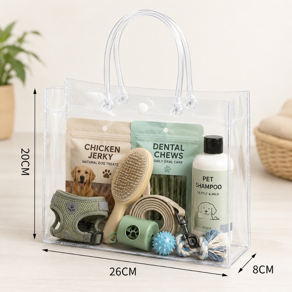Kit 30 Bolsa Sacola Transparente Para Presente E Lembrancinha 26*20*8cm